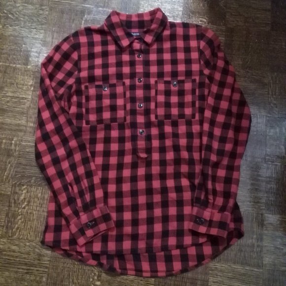 Madewell Buffalo Check Plaid Flannel Shirt - Picture 1 of 3